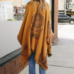 The Paisley Medallion Ruana Poncho